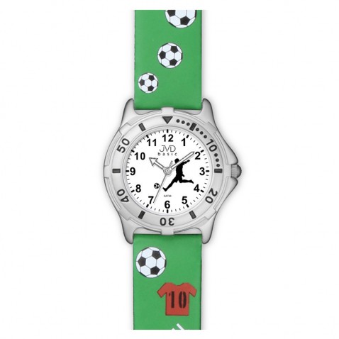 Náramkové hodinky JVD Basic zelené Fotbal