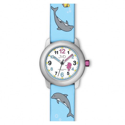 Náramkové hodinky JVD sv. modré Mořský svět