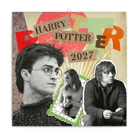 NOTIQUE Poznámkový kalendář Harry Potter 2027, 30 x 30 cm