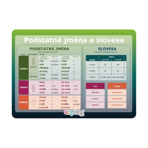 Vzdělávací karta A4 Podstatná jména a slovesa