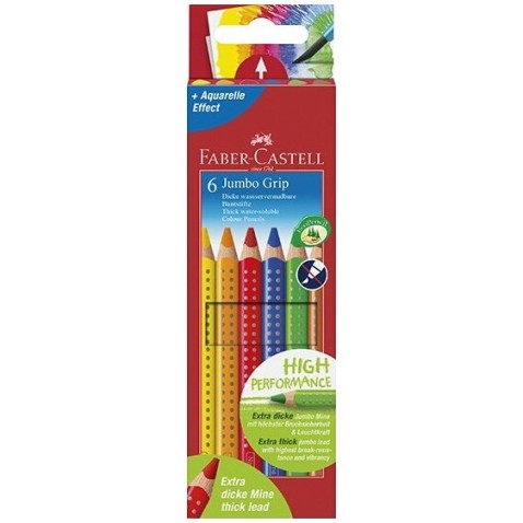 Pastelky Faber-Castell Jumbo Grip 6 barev