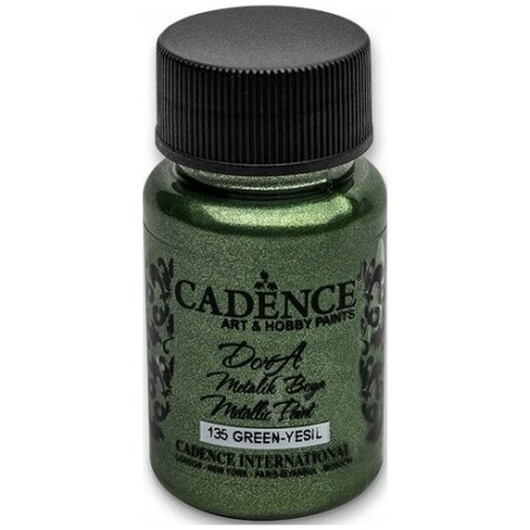 Akrylové barvy Cadence Dora Metalic 50ml zelená