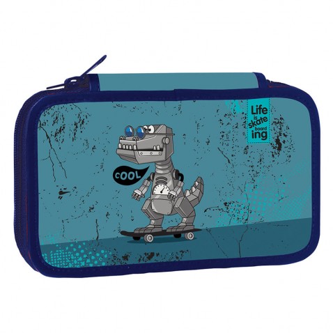 Školní penál třípatrový Cool Robot