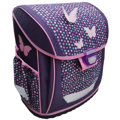 Školní aktovka Reybag Pink Butterfly