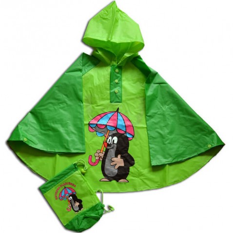 Pončo do deště Krtek zelené