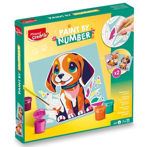 Kreativní sada Maped Creativ Paint by number - pes a liška