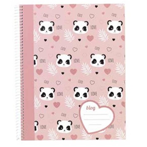 Kroužkový zápisník Cute Panda A5
