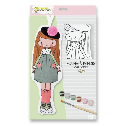 Kreativní sada Avenue Mandarine Doll to Paint - Lisa