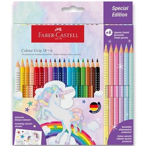 Pastelky Faber-Castell Colour Grip Unicorn 24 barev