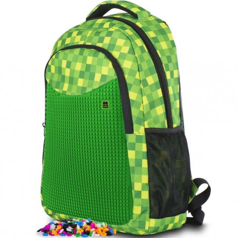 Studentský batoh Pixie PXB-16-08 Minecraft zelená kostka
