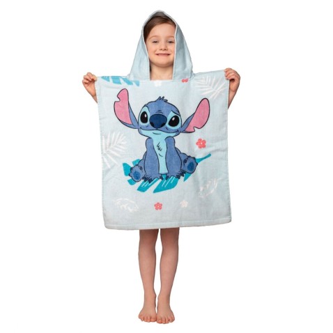 Plážové pončo Stitch Blue