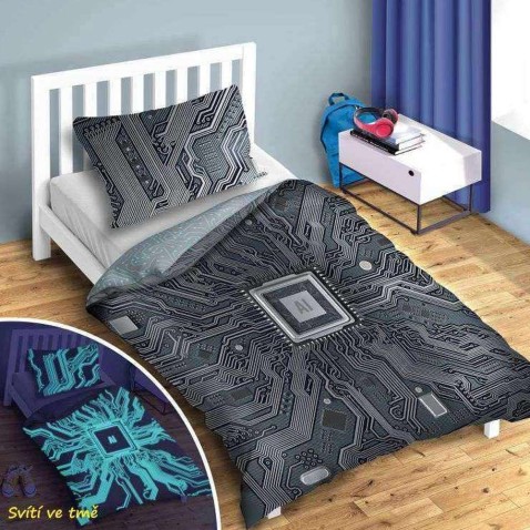 Svítící povlečení AI