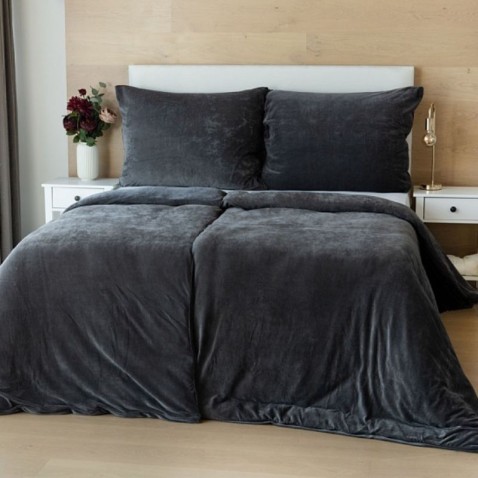 Povlečení Matějovský mikroplyš ANTRACITOVÝ