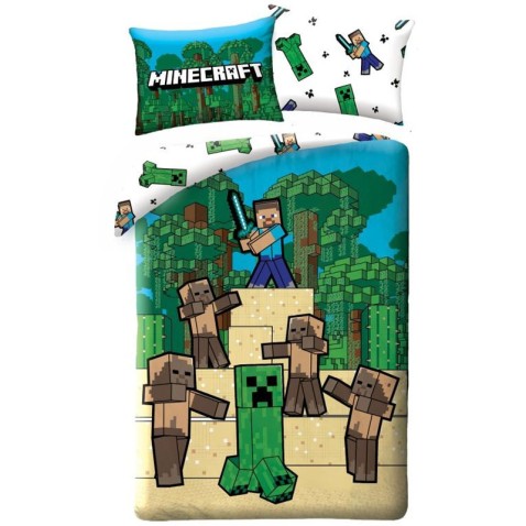 Povlečení Minecraft Creeper a Steeve