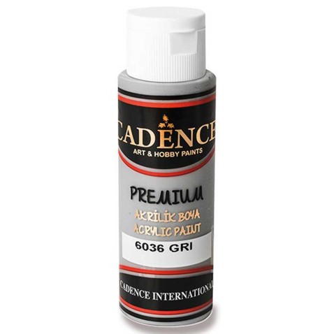 Akrylové barvy Cadence Premium 70ml šedá