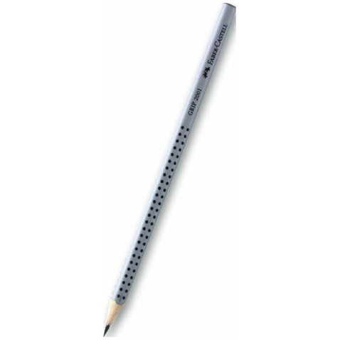 Grafitová tužka Faber-Castell Grip 2001 tvrdost HB stříbrná