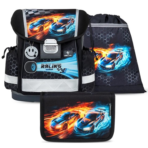 Aktovka pro prvňáčky Belmil 403-13 Race It SET