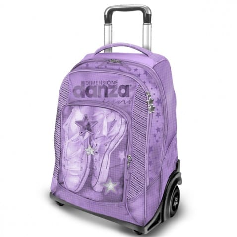 Školní batoh Danza na kolečkách fialový 2