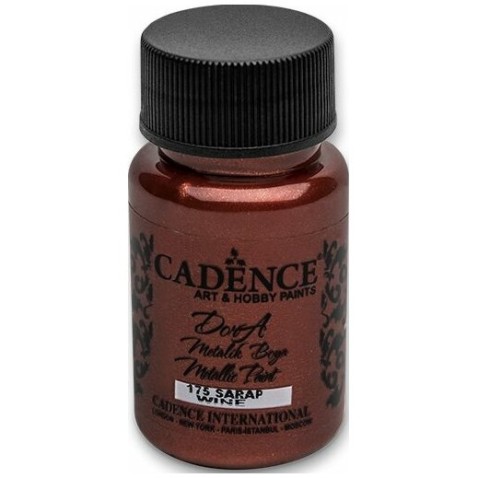 Akrylové barvy Cadence Dora Metalic 50ml vínová