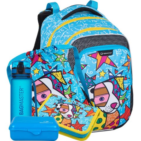 Školní batoh Bagmaster Lumi 22 B velký SET