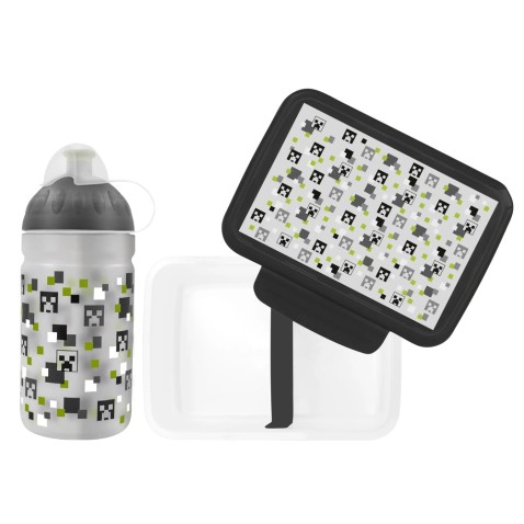 Set Zdravá lahev 0,5 l a Zdravá sváča - Pixel Head