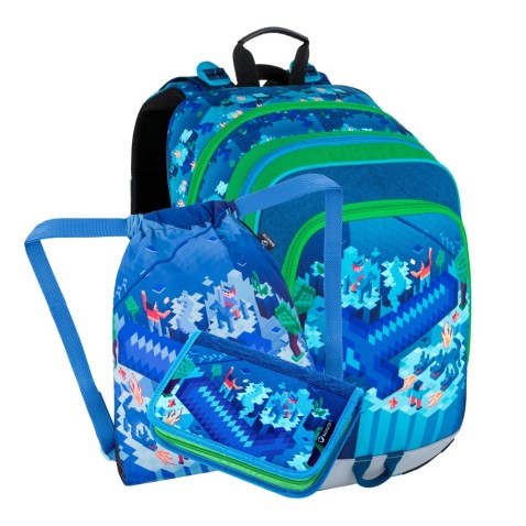 Školní batoh Bagmaster ALFA 21 B malý set
