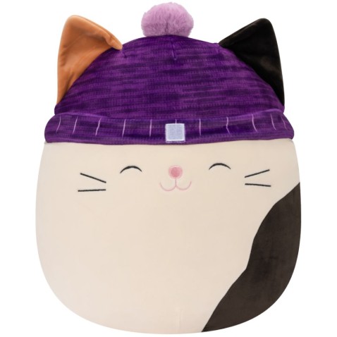 SQUISHMALLOWS Kočka s čepicí Cam 40 cm