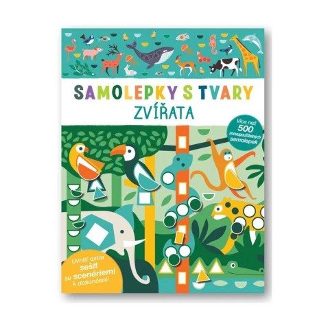 Zvířata - samolepky s tvary