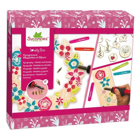 Lovely box - Pyrografie – šperky