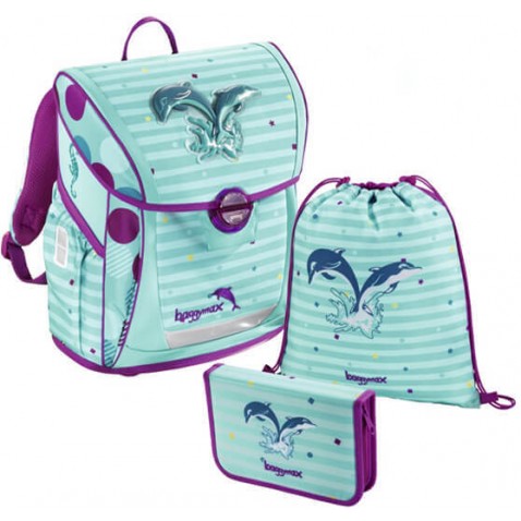 Školní batoh Baggymax Fabby Delfín SET