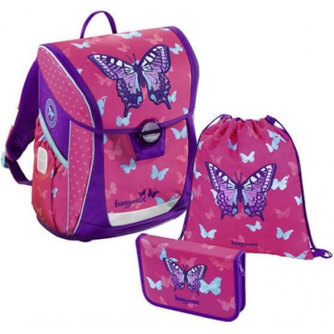 Školní batoh Baggymax Fabby Sweet Butterfly SET