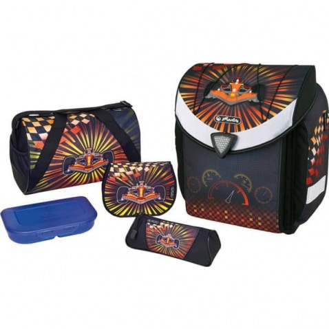 Školní aktovka Herlitz FLEXI Formule 5d. set