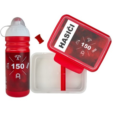 SET Hasiči Zdravá sváča + zdravá lahev + krytka