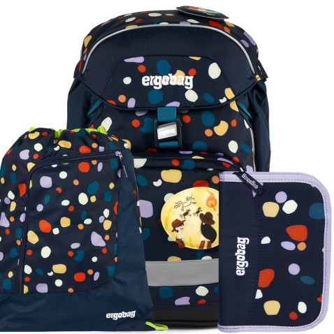 Školní taška pro prvňáčka Ergobag Prime Mosaic SET