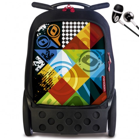 Školní batoh Nikidom Roller Logomania na kolečkách