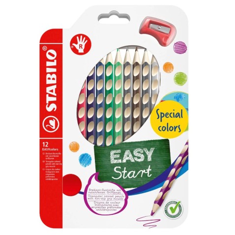 Pastelky Stabilo EASYcolors speciální barvy pro praváky 12 ks