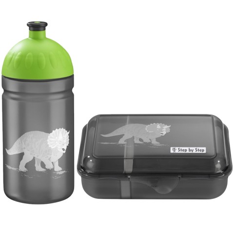 Svačinový set Dino Tres - svačinový box a lahev
