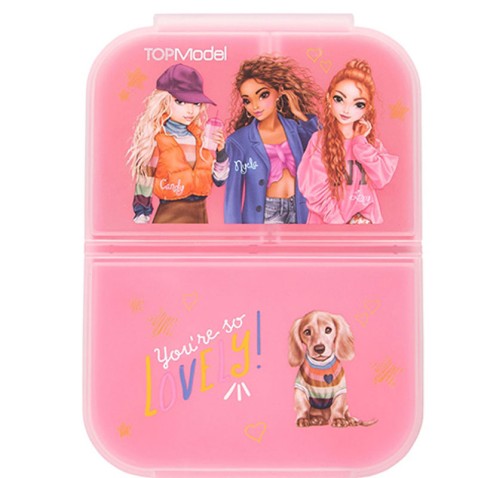 Svačinový box s přihrádkami Top Model Candy, Nyela, Lexy
