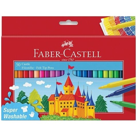 Dětské fixy Faber-Castell Castle 50 barev