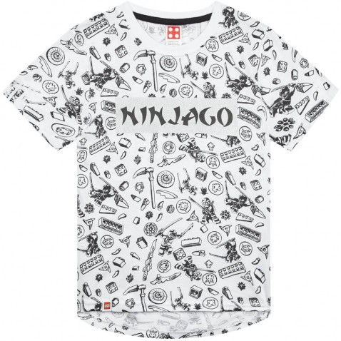 Tričko Lego Ninjago KR bílo-černé