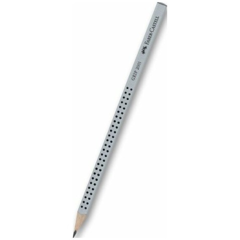 Grafitová tužka Faber-Castell Grip 2001 tvrdost HB stříbrná