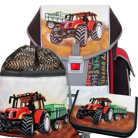 Školní batoh Emipo Ergo One Traktor 3dílný set