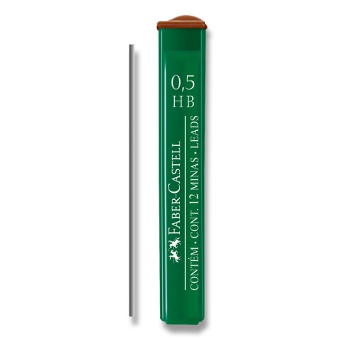 Grafitové tuhy Faber-Castell Mine Polymer, 0,5 mm - tvrdost HB