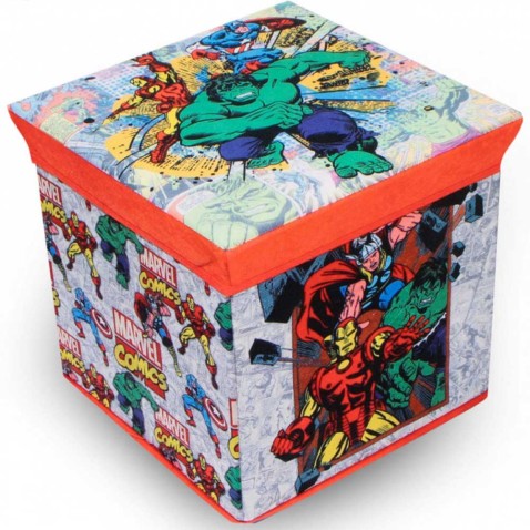 Úložný box na hračky s víkem Avengers