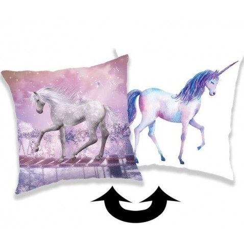 Povlak na polštář s flitry Unicorn 01