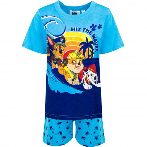 Dětské pyžamo Tlapková Patrola Waves modré