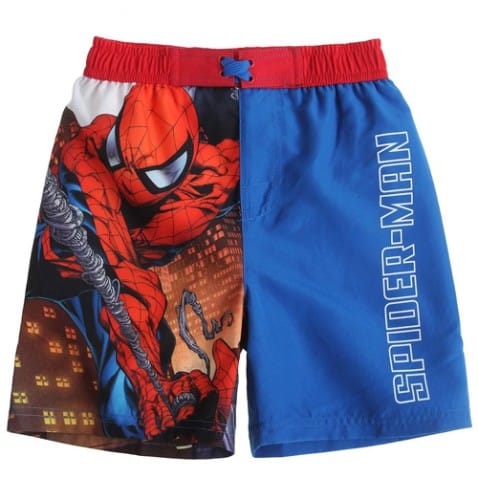 Plavky / šortky Spiderman světle modré