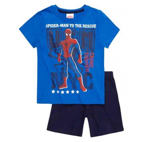 Pyžamo Spiderman KR tm. modrá