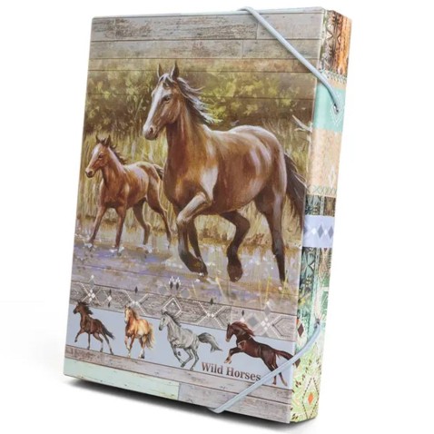 Box na sešity A5 Wild horses