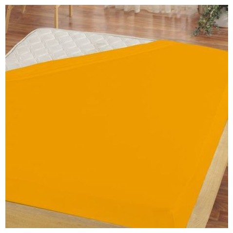 Prostěradlo Matějovský Žluto-oranžové Jersey 100x200